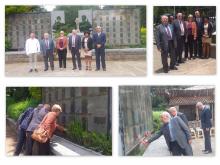 Emotiva visita realizada por la delegación del ISRI y los compañeros de la Embajada de Cuba en Etiopia al Monumento de la Victoria