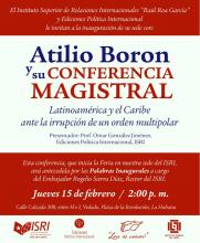 Conferencia Magistral - Atilio Borón 
