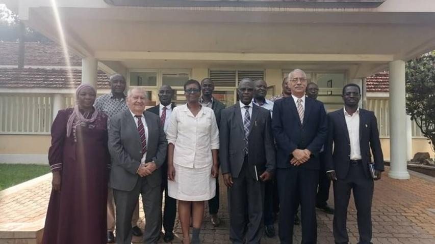 La delegación del ISRI  arribó a la capital de Uganda