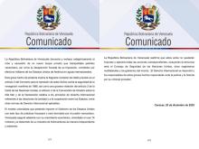 Condena  nuevo acto de piratería y terrorismo marítimo de fuerzas de EEUU contra un buque petrolero y su tripulación en aguas internacionales del Mar Caribe, que reitera la conducta de total irrespeto y violación del Derecho Internacional