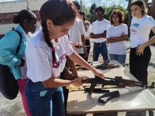 Estudiantes del ISRI participando en el  Bastion Universitario 2026 junto a los estudiantes de la Facultad de Medicina Enrique Cabrera de La Habana.