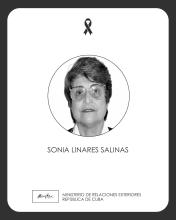 20/08/2026. La Cancillería cubana lamenta el fallecimiento en la Habana, a la edad de 84 años, de la compañera Sonia Linares Salinas, quien fuera fundadora del Organismo.