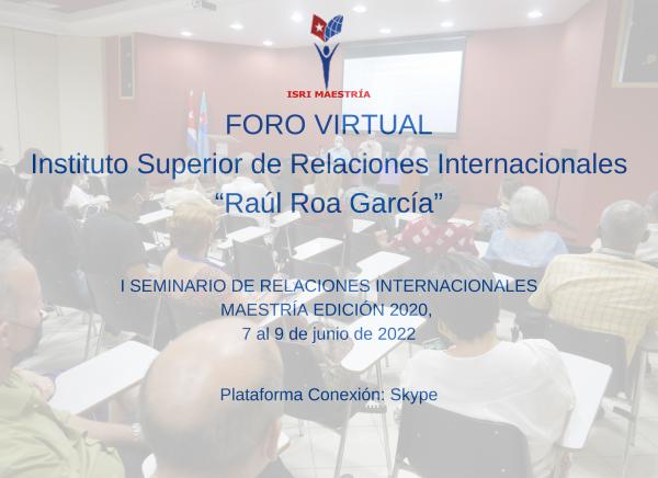 Evento Virtual I Seminario Maestría 2020