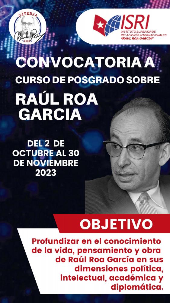Convocatoria Curso Raúl Roa García
