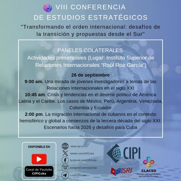 VIII Conferencia de Estudios Estratégicos  del CIPI
