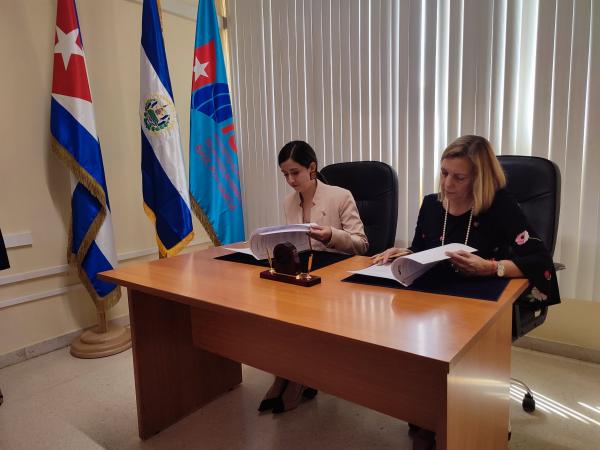 Viceministras de Relaciones Exteriores de Cuba y de El Salvador