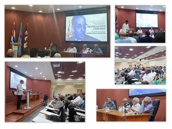 Conferencia conmemorativa por el 65 aniversario del triunfo de la Revolución cubana y el 117 del natalicio del Canciller de la dignidad Raúl Roa García.