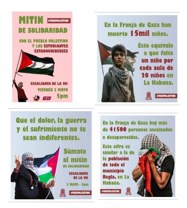 Este vienes 3 de Mayo Acto de Solidaridad con Palestina - Escalinata de la UH