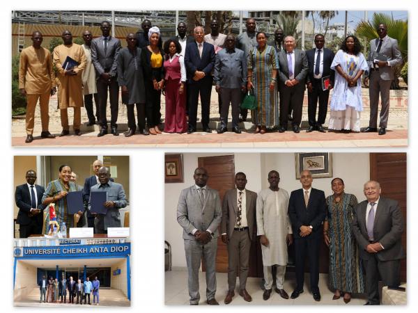 Visita de trabajo de una delegación del ISRI a Senegal