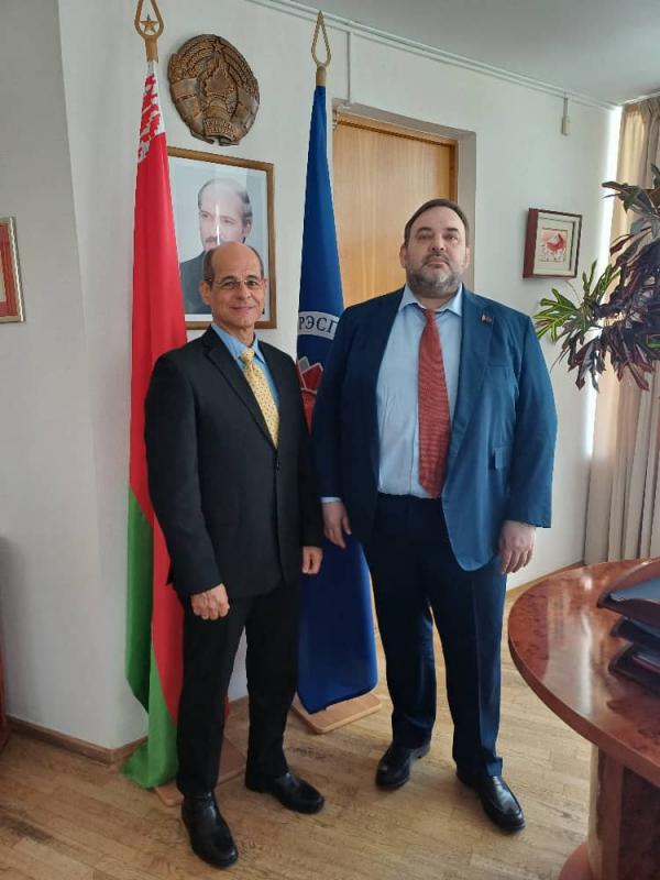 El Rector del ISRI y el Embajador de Cuba en Belarus, fueron recibidos por el Viceministro primero de Exteriores de ese país Evgenii Shestakov