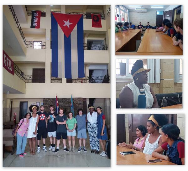 Estudiantes del ISRI intercambian con un grupo de estudiantes estadounidenses a través del programa Flacso Cuba