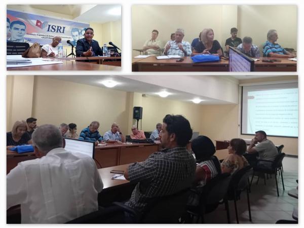 Concentrado metodológico en el ISRI , hoy con la presentación de los Retos y actualidades de la Educación Superior en Cuba, impartida por especialistas del MES.