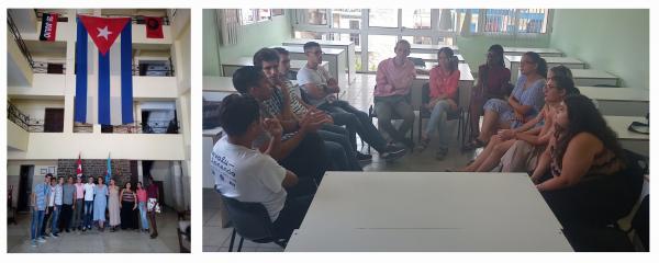 Estudiantes de ISRI sostuvieron intercambio cultural, político y profesional con un grupo de estudiantes graduados de la Universidad del Miño de Portugal.