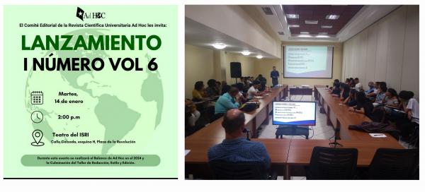 Lanzamiento del 1er Número Vol. 6 de la RevistaAdHoc