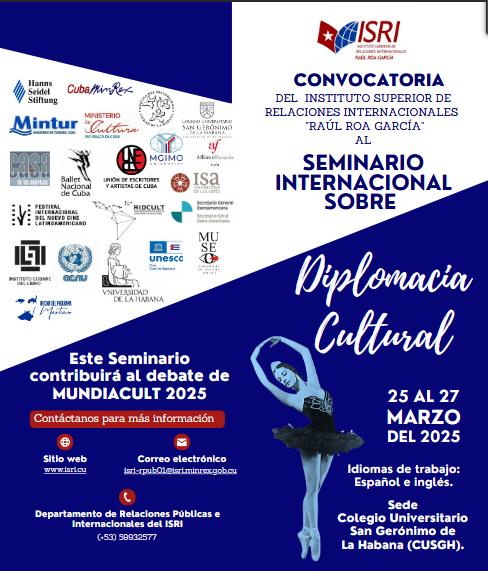 Convocatoria Seminario Internacional sobre Diplomacia Cultural