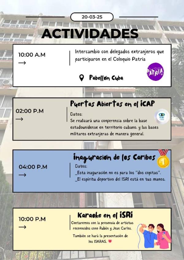 Actividades en el ICAP,