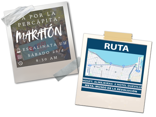 Maratón en la escalinata de la UH - Juegos Caribe