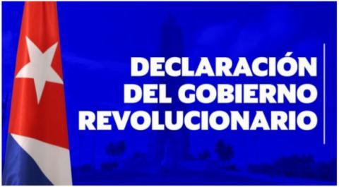Declaración del Gobierno Revolucionario de Cuba