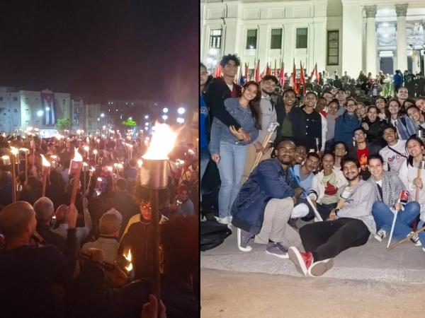 (ISRI) se dio cita este lunes en la escalinata de la Universidad de La Habana, para rendir homenaje al Apóstol José Martí en la víspera de su natalicio.