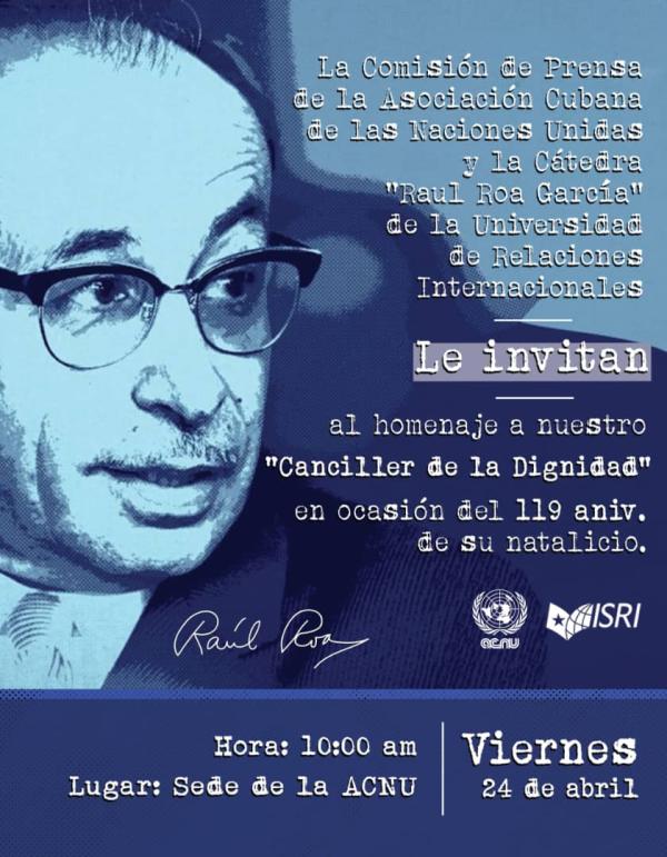 Espacio de reflexión y diálogo en torno al legado del Canciller de la Dignidad y su impronta en la diplomacia cubana