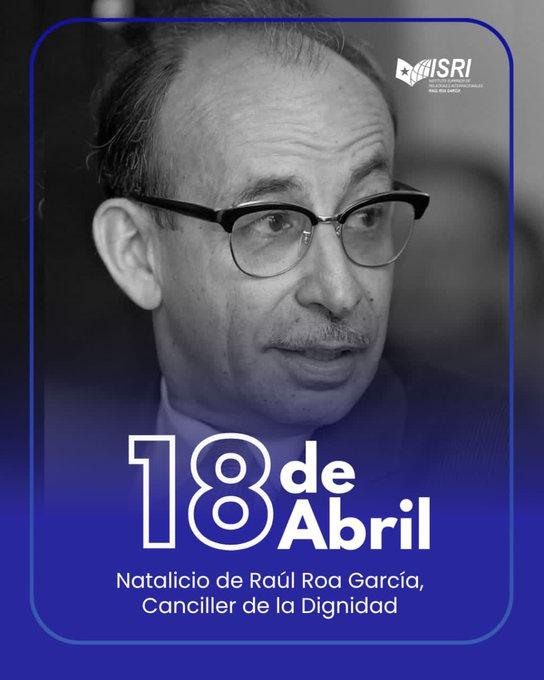  119 aniversario del natalicio de Raúl Roa García