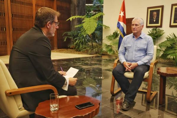 Presidente Díaz-Canel concede entrevista al periódico español "elDiario.es" 