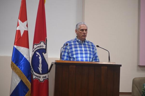 Discurso pronunciado por Miguel Mario Díaz-Canel Bermúdez, en la clausura del XXII Congreso de la Central de Trabajadores de Cuba