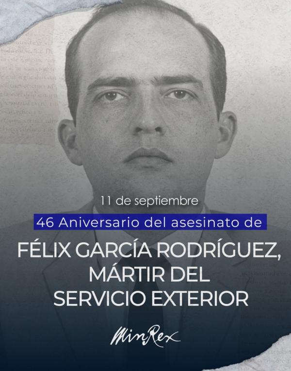 El diplomático Félix García Rodríguez se desempeñaba en la misión cubana de la ONU en Nueva York, y en la mañana del 11 de septiembre de 1980 conmemoró con combatientes chilenos de la resistencia el séptimo aniversario del golpe de estado contra el presidente Salvador Allende.