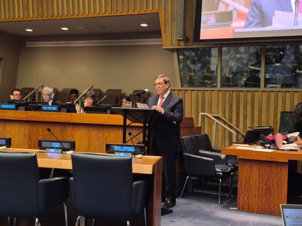 Intervención del ministro de Relaciones Exteriores, Bruno Rodríguez Parrilla, en la Reunión de Alto Nivel de la AGNU para conmemorar el 40 Aniversario de la adopción de la Declaración sobre el Derecho al Desarrollo. Nueva York, 23 de septiembre de 2026