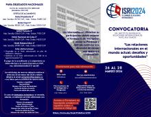 Convocatoria al XV SEMINARIO DE RELACIONES INTERNACIONALES