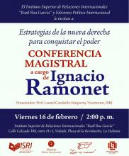 Conferencia Magistral - Ignacio Ramonet