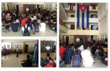 Intercambio del Rector del ISRI Rogelio Sierra con los estudiantes del ISRI