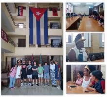 Estudiantes del ISRI intercambian con un grupo de estudiantes estadounidenses a través del programa  Flacso Cuba