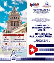 Convocatoria para el Seminario Internacional sobre Diplomacia Parlamentaria 