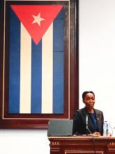 La presidenta del Senado de Granada, Dessima Williams