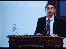 Estudiante del ISRI Jean Carlos Osorio presentó una ponencia