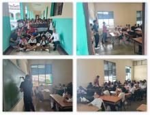 Estudiantes del ISRI compartieron con pioneros de la escuela Ormani Arenado sobre la situación en Palestina.