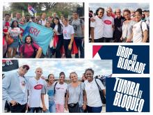 El ISRI en Marcha combatiente del pueblo cubano contra el Bloqueo