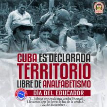 Fidel Castro declara a Cuba "Territorio Libre de Analfabetismo"