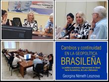 Presentación del libro "Cambios y continuidad en la geopolítica brasileña, la política económica internacional de Brasil hacia Suramérica, de Lula a Bolsonaro"