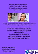 Construyendo una agenda emancipadora Conversando con delegadas participantes en la IV edición del Coloquio Internacional "Patria" 