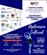 SEMINARIO INTERNACIONAL DE DIPLOMACIA CULTURAL  25-27 DE MARZO DE 2025, LA HABANA, CUBA