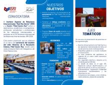 Convocatoria al Evento presencial  XVI Seminario Internacional de Relaciones Internacionales, ISRI 2026.