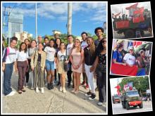 Recibimiento de los Caravanistas de la Victoria 