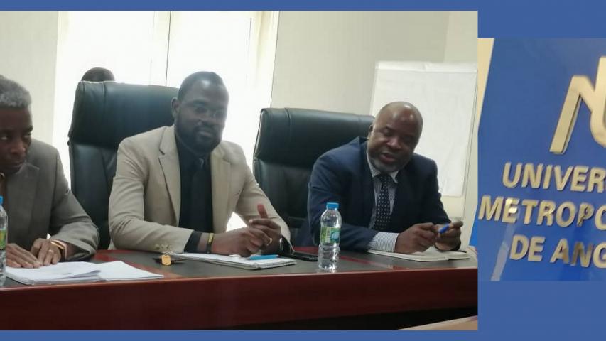 La delegación oficial del  ISRI   realizó un visita a la Universidad Metropolitana de Angola