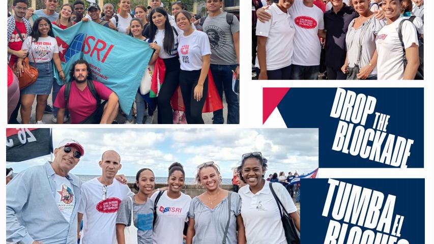 El ISRI en Marcha combatiente del pueblo cubano contra el Bloqueo