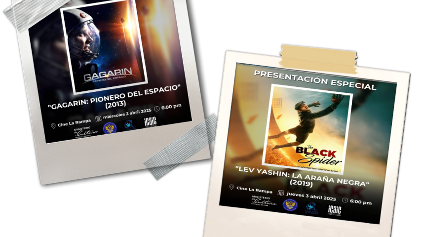 La Embajada de Rusia invita a las proyecciones de películas en el cine “La Rampa” a las 6 p.m. 