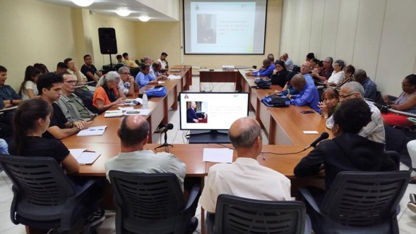  Taller sobre el trabajo político ideológico en el ISRI 