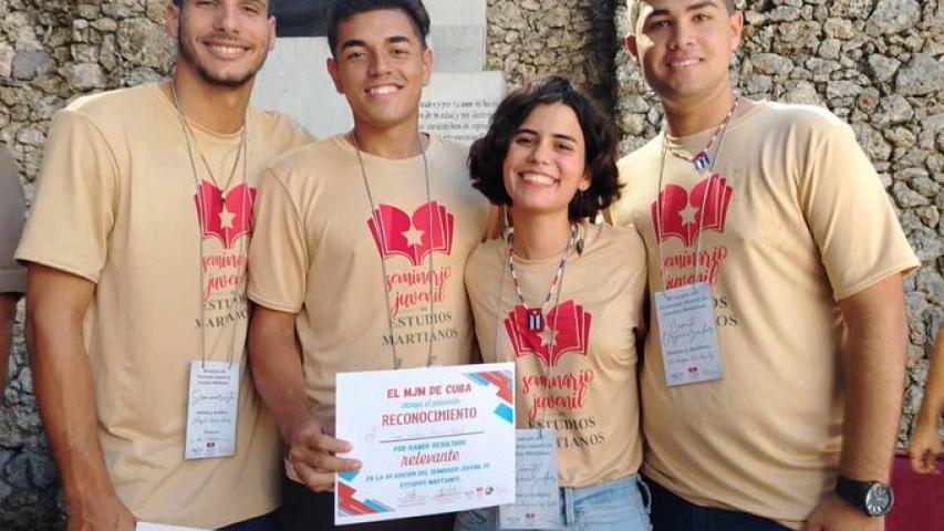 Acto de premiaciones de la 49 Edición del Seminario Nacional de Estudios Martianos