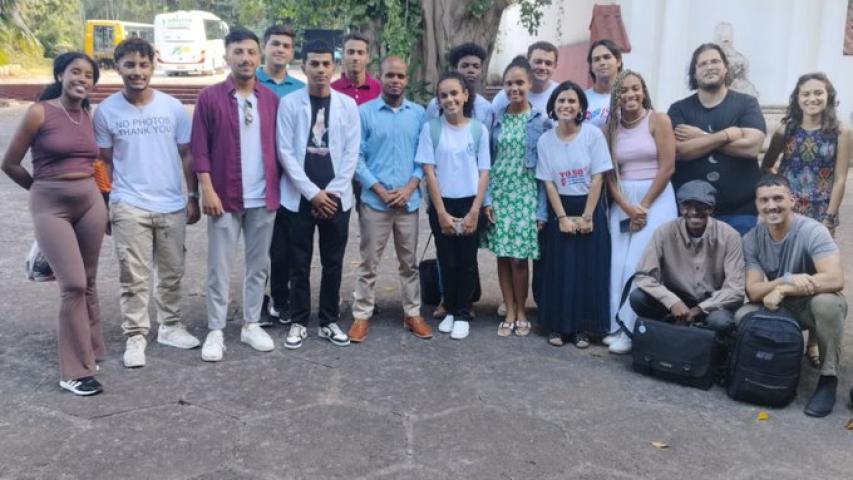 Encuentro “Fidel Castro y la causa palestina” en el ICAP con estudiantes del ISRI